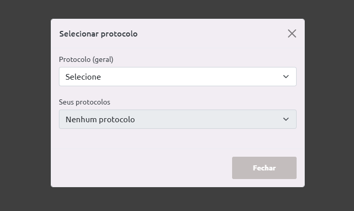 Protocolos do prescritor